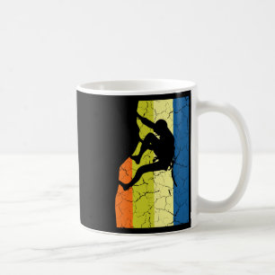Vintage Rock Climbing Retro Mountains Climber Tee Coffee Mug