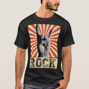 Vintage Rock Concert Band Poster Distressed T-Shirt