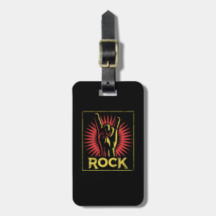 Vintage Rock n Roll - Concert Band Retro Luggage Tag