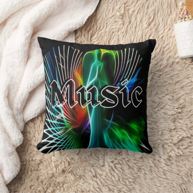 Vintage Rock n Roll Cushion (Blanket)
