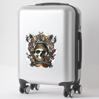 Vintage Rock N Roll Guitars Skull Music