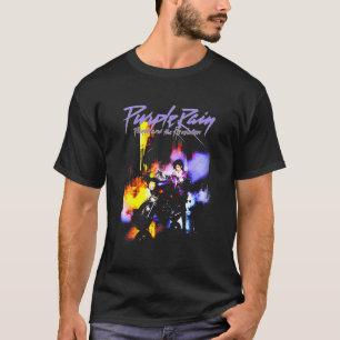 Vintage Rock Purple Motocycle Summer Rain Merch T-Shirt