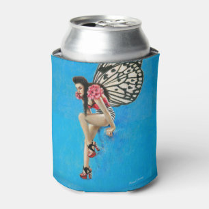 Vintage Rockabilly Fairy Can Cooler