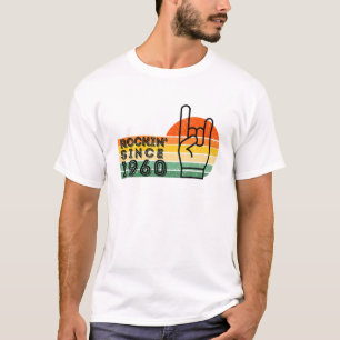 Vintage Rockin' Since 1960 Cassette 61st Bday Birt T-Shirt