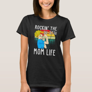 Vintage Rockin' The Jiu Jitsu Mum Life Mother's Da T-Shirt