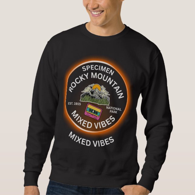 Vintage Rocky Mountain Mixed Vibes Sweatshirt (Front)