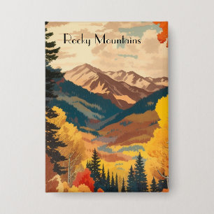 Vintage Rocky Mountains Autumn Custom Text