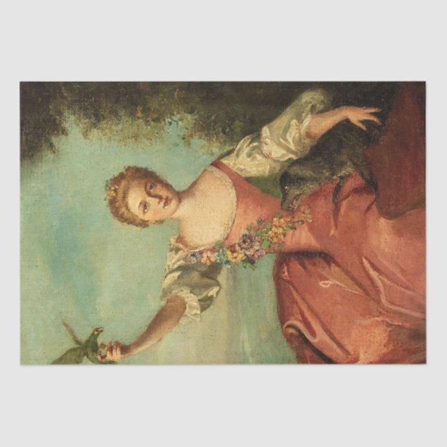 Vintage Rococo Victorian Edwardian  Tissue Paper (Front)