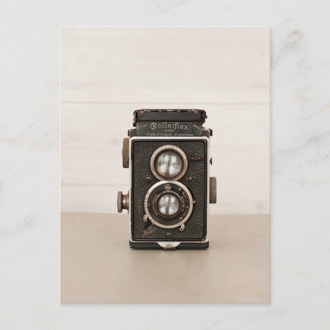Vintage Rolleiflex Twin lens camera Postcard (Front)