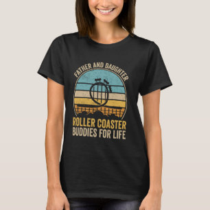Vintage Roller Coaster Father Dad Daughter Amuseme T-Shirt