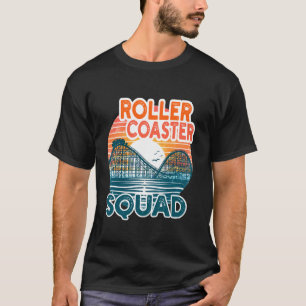 Vintage Rollercoaster Squad Roller Coaster Lover F T-Shirt