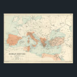 Vintage Roman Empire Map 1895 Poster<br><div class="desc">Reproduction of a map depicting the Roman Empire.</div>