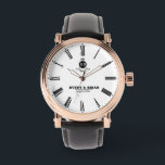 Vintage Roman Numeral Monogram Couple names Watch<br><div class="desc">Personalized Roman Numeral Monogram Couple’s Custom Names & Initials Elevate your style with this elegant and timeless couple’s watch, featuring classic Roman numerals and a personalized monogram with names and initials. This sophisticated timepiece is a perfect gift for weddings, anniversaries, Valentine’s Day, or any special occasion. Designed for couples who...</div>