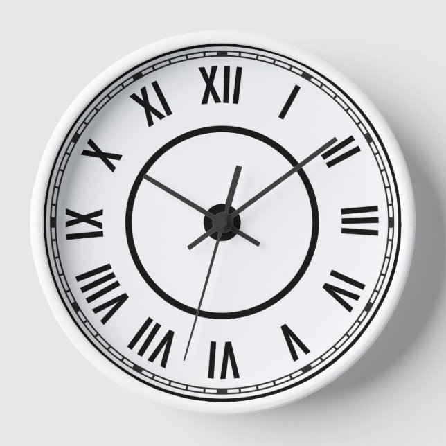 Vintage Roman Numerals Clock (Front)