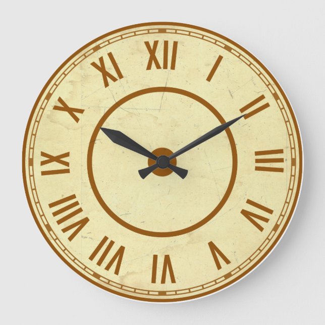 Vintage Roman Numerals Clock (Front)