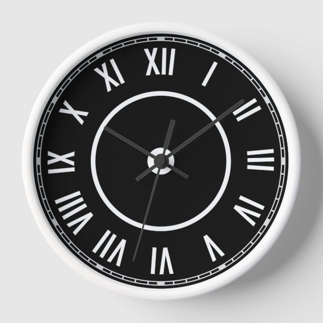 Vintage Roman Numerals Clock (Front)