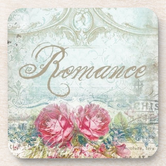 Vintage Romanace Floral Coaster (Front)