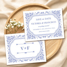 Vintage Romance Floral Save the Date