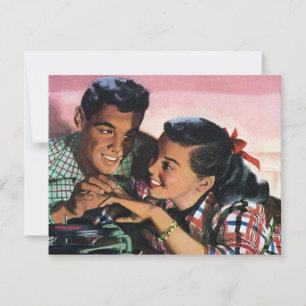 Vintage Romance, High School Sweethearts in Love