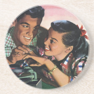 Vintage Romance, High School Sweethearts in Love Coaster