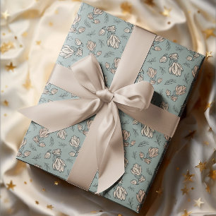 Vintage Romance Pattern Floral Wrapping Paper