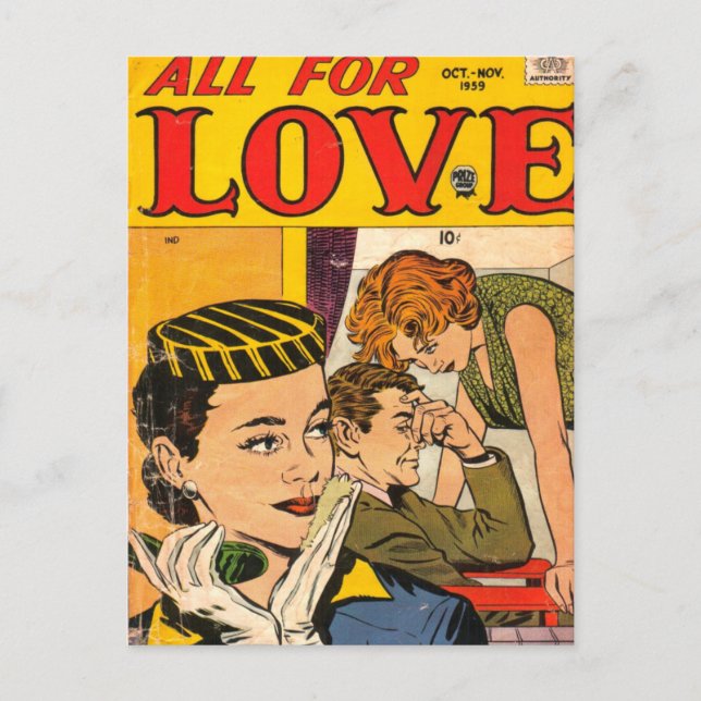 Vintage Romance Postcard (Front)