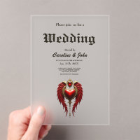Vintage romance with a heart and wings. 