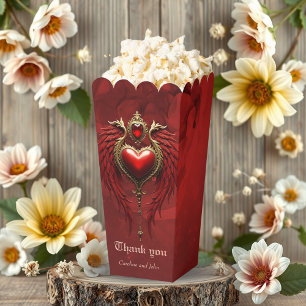 Vintage romance with a heart and wings. favour box