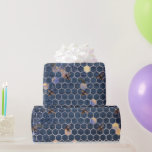 Vintage Romantic Blue Bees Flowers Wrapping Paper<br><div class="desc">This gorgeous gift wrap forms part of our Classic Blue Bee collection. The colours are sumptuous and the paper is perfect for gift wrapping and decoupage projects.</div>