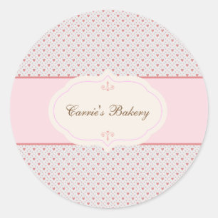 Vintage Romantic Frame Bakery Label