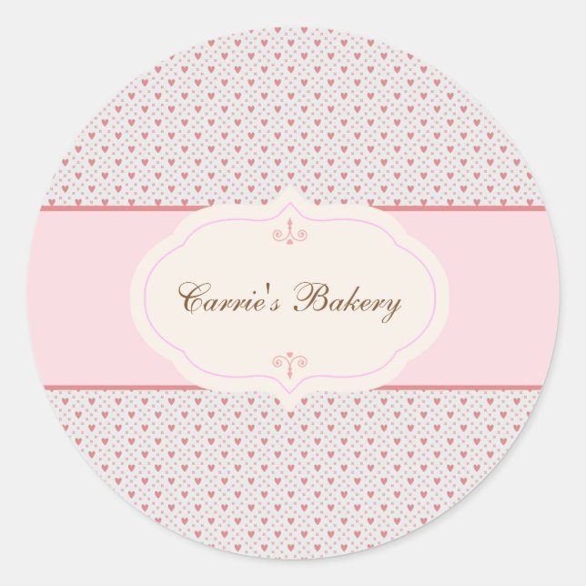 Vintage Romantic Frame Bakery Label (Front)