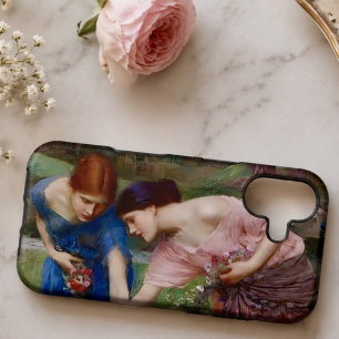 Vintage Romantic Garden Women Pre-Raphaelite
