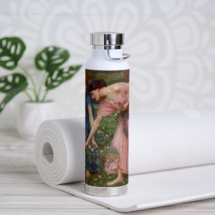 Vintage Romantic Garden Women Pre-Raphaelite Water Bottle
