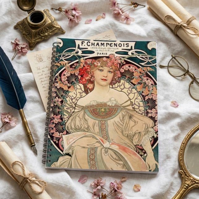 Vintage romantic Mucha illustration planner (Creator Uploaded)
