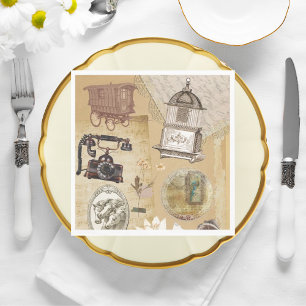 Vintage Romantic Paper Napkins 