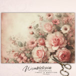 Vintage Romantic Pastel Pink Floral Decoupage  Wrapping Paper Sheet<br><div class="desc">Step into a bygone era of elegance with our Vintage Romantic Pastel Pink Floral Decoupage Wrapping Paper Sheets. Infused with the tender charm of pastel pink hues and adorned with delicate floral patterns, these sheets evoke the nostalgic beauty of a romantic garden in bloom. Perfect for crafting enthusiasts who appreciate...</div>