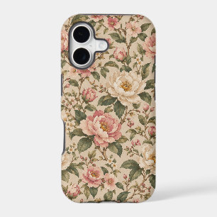 Vintage Romantic Peony & Rose Garden Pattern