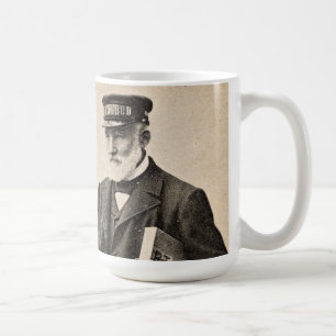 Vintage romantic postman coffee mug