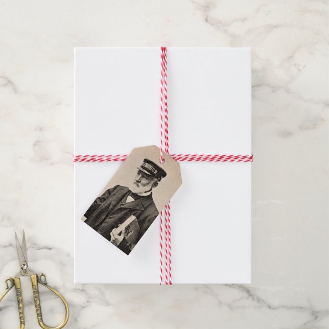 Vintage romantic postman tag (With Twine)