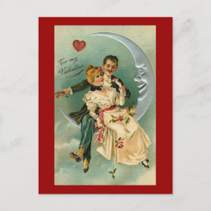 Vintage Romantic Valentine (4) Holiday Postcard