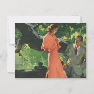 Vintage Romantic Wedding Proposal Invitation