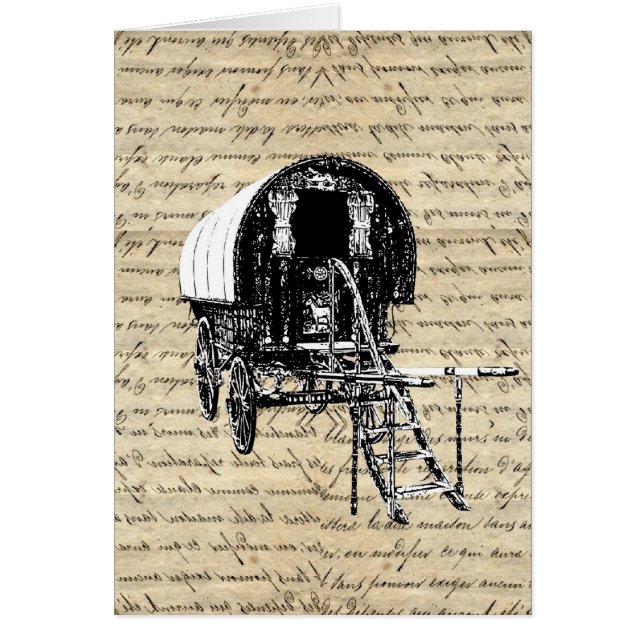 Vintage romany gypsy wagon (Front)