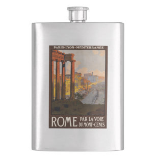 Vintage Rome Italy flask