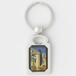 Vintage Rome Italy key chain