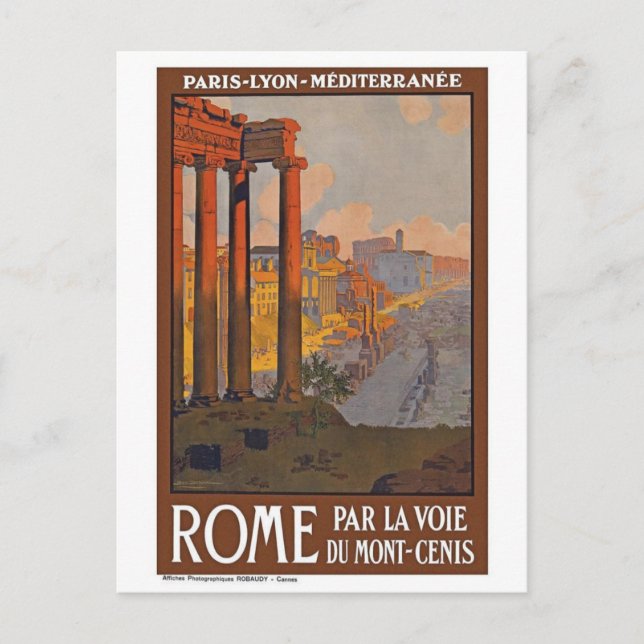 Vintage Rome Italy Postcard (Front)