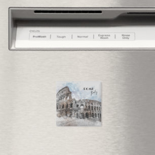 Vintage Rome Magnet – Colosseum Travel Poster