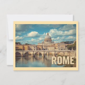 Vintage Rome Travel Postcard