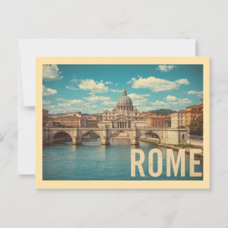 Vintage Rome Travel Postcard