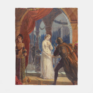 Vintage Romeo and Juliet Painting (1861) Fleece Blanket