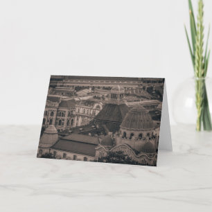 Vintage roofs of Budapest Card